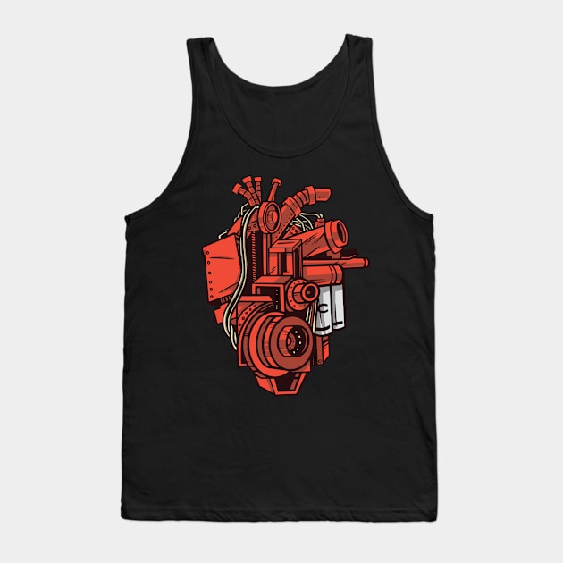 Mechanical Heart Tank Top by DaSy23
